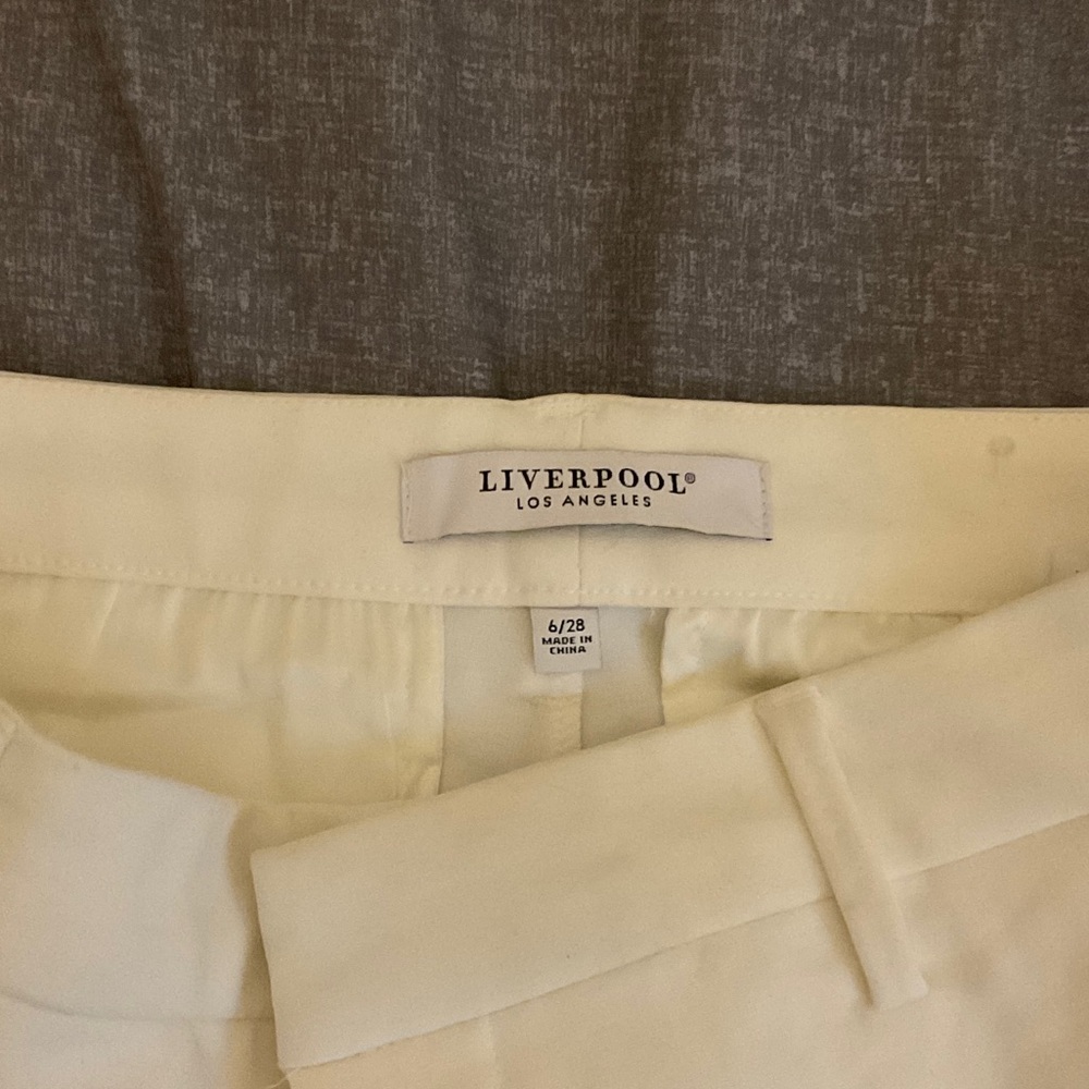 Liverpool Los Angeles Wide Leg Trousers in Cream